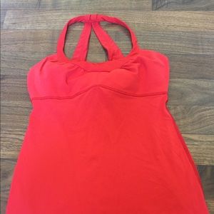 Lululemon Ladies Orange tank size 6